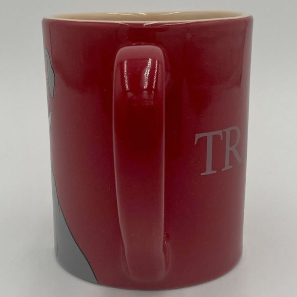 Disney Lady And The Tramp Red Coffee Cup Mug Tramp Half Only Red Heart - Picture 5 of 8
